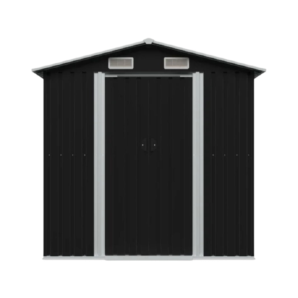 Abri de jardin en acier - protection des outils de jardinage - matériaux résistants - 120 x 90 x 190
