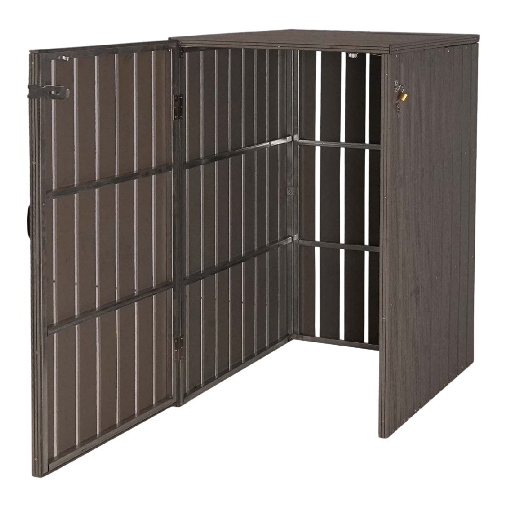 Cabinet de rangement extérieur en métal - Pour stockage en extérieur - 90 x 80 x 90