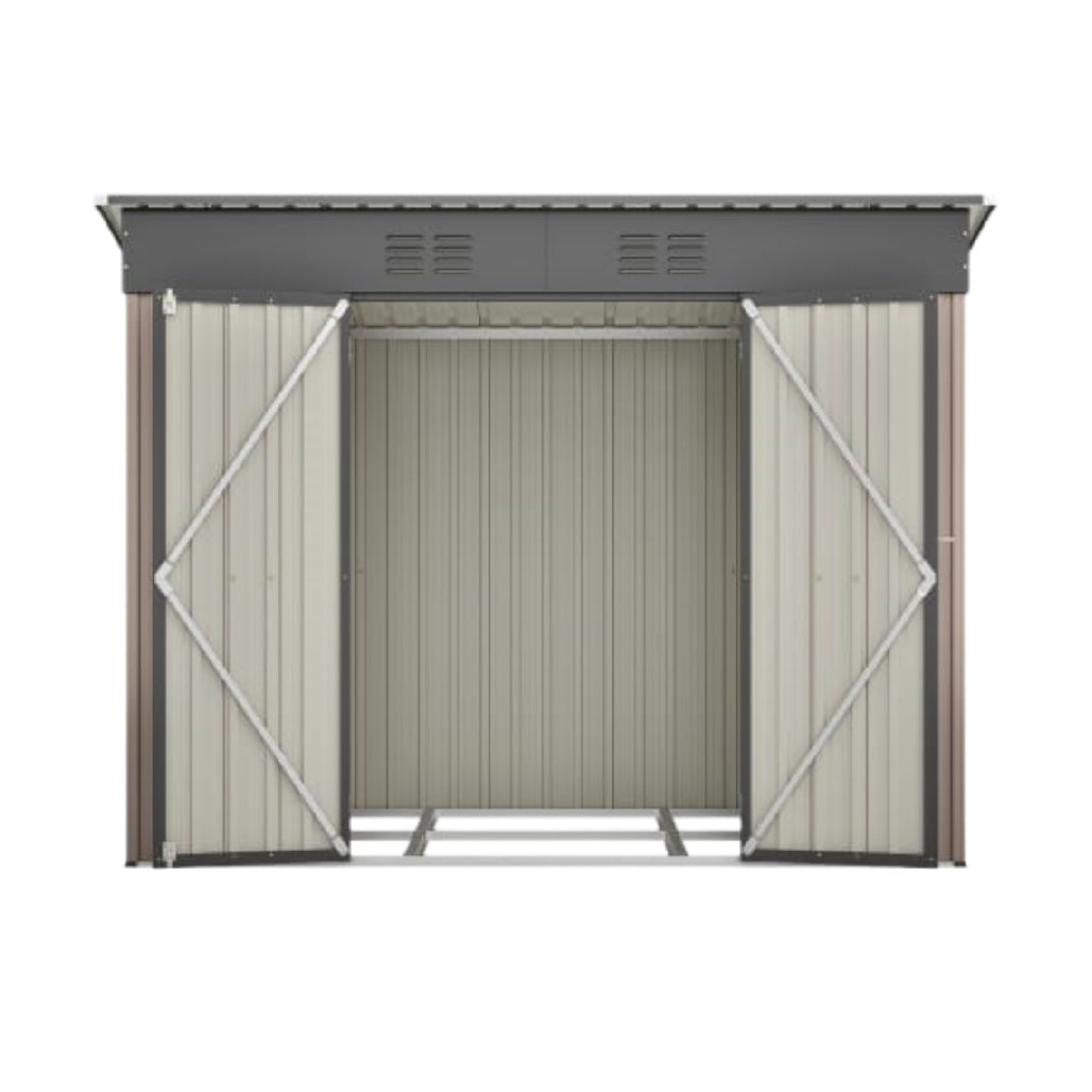 Abri de jardin en métal pour stockage extérieur - 200 x 100 x 180