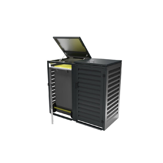 Cabinet de rangement extérieur en métal - Pour stockage d'outils et accessoires - 100 x 80 x 90